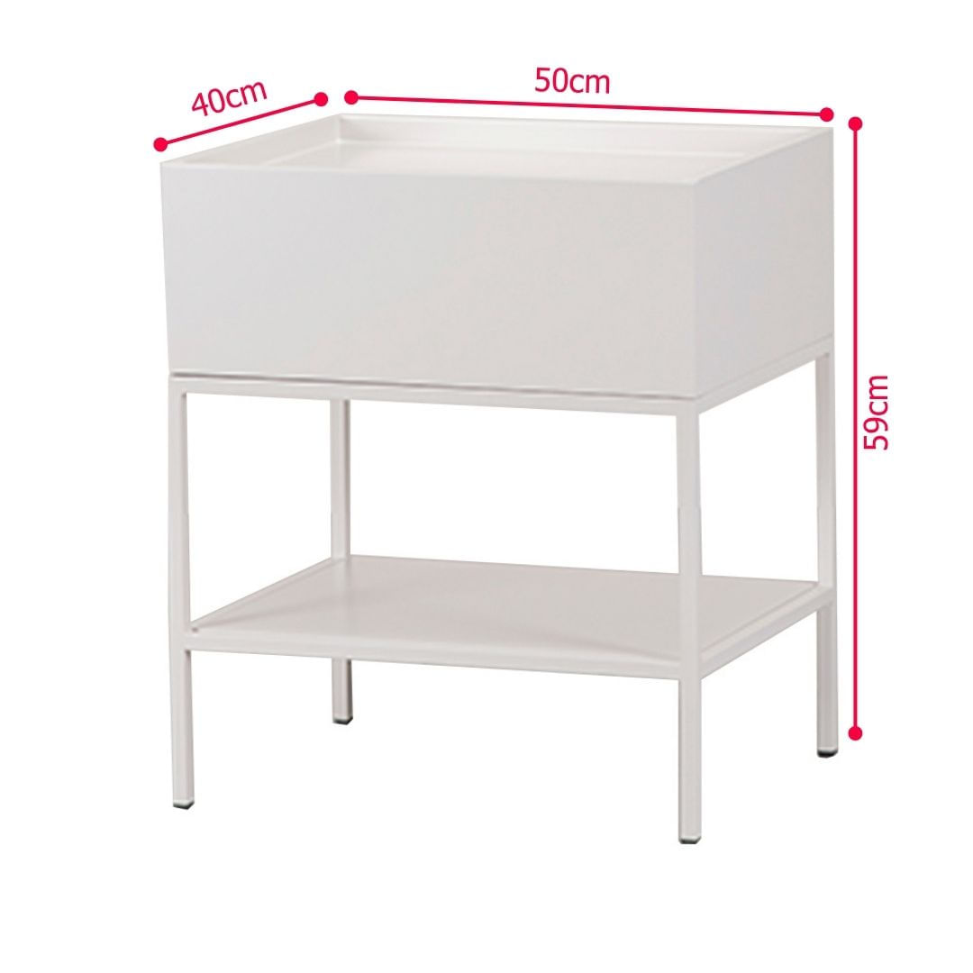 Mesa de Cabeceira Fency_com gaveta_Off White -3-